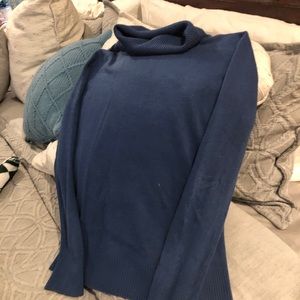 Blue women’s turtleneck sweater size L